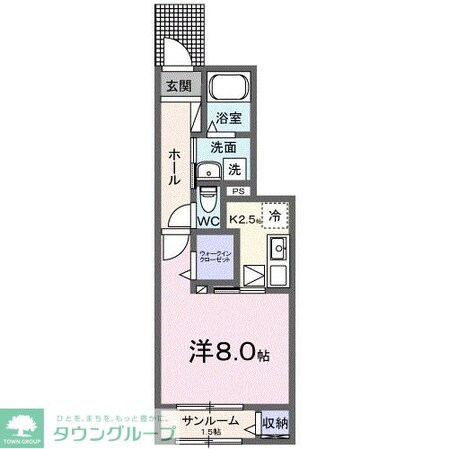 サニーヒルズの物件間取画像
